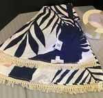 Round Beach Picnic Throw Blanket Mat 65" Quagga Greenlabel. Fixed Price $17.00.