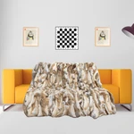 Luxury Soft Real Rabbit Fur Throw Warm Large Sofa Bedspread Blanket 55X63''. Fixed Price $119.99.