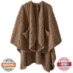 Royoliving Wearable Sherpa Fleece Blanket W/ Pockets For Adults, 58"X64" Cozy. Fixed Price $60.44.