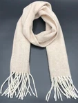 Vintage Creswick Woollen Mills Scarf, 80% Alpaca 20% Wool, Cream, Australia. Fixed Price $78.90.