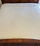 Vintage Ralph Lauren Home Waffle Weave Blanket Ivory Satin Trim Full Queen Usa. Fixed Price $53.99.