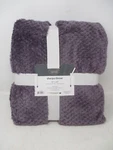 Living Comfort Sherpa Throw 50" X 60" Purple. Fixed Price $21.99.