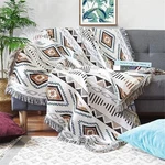 Lqprom Boho Blankets Knit Bed With Tassel Aztec Western Throws.... Fixed Price $30.34.