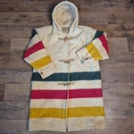 Woolrich Hudson Bay Blanket Coat Multicolored Stripes Women. Fixed Price $249.99.