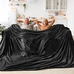 Bedelite Big Fleece Blanket (10' Oversized KING(120"X120"), Black. Fixed Price $51.46.