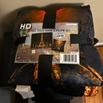 American Heritage Paris Silk Touch Throw And Pillow Set. Fixed Price $29.99.