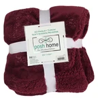 Posh Home Luxurious 3D Warm Super Soft Sherpa Reversible Plush Blanket- Brick. Fixed Price $24.75.
