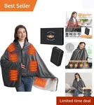 Ksfjzf Heated Blanket, Battery Operated Cordless Portable Electric Sha.... Fixed Price $73.47.