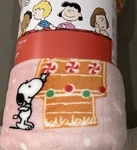Snoopy Berkshire Gingerbread House Christmas Plush Throw Blanket 60X70. Fixed Price $48.00.