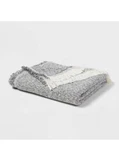 60"X80" Marled Boucle Bed Throw With Fringe Gray - Threshold Msrp $64. Fixed Price $34.99.