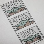 Bioworld Star Wars The Mandalorian Grogu Baby Yoda Collectible Kitchen Towel. Fixed Price $12.99.