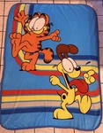 Nickelodeon Garfield And Odie Dog Fleece Throw Blanket Soft 43"X55" Unisex Cat. Fixed Price $12.74.