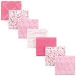 Luvable Friends Baby Girl Cotton Flannel Receiving Blankets, Love 7-PACK. Fixed Price $15.99.