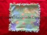 Handmade Mini Baby / Pet Fleece Tied Security Blanket - Stuffed Animal 15 X 16. Fixed Price $10.00.