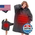 Cymula Heated Blanket Hoodie, Oversized Wearable Portable. Fixed Price $46.52.