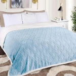 Superior Fleece Reversible Lattice Blanket, Decorative Blankets For Sof, King. Fixed Price $63.99.