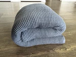 Boll And Branch Waffle Blanket Full/queen 100% Organic Cotton Dark Blue. Fixed Price $105.00.