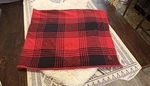 Lauren Ralph Red Colcha Jete Black Plaid Throw Blanket 54 X72. Fixed Price $55.00.