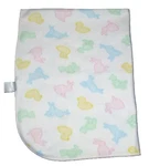 Martha Stewart Fleece Animals Baby Blanket Bunny Duck Lamb Green Blue Pink Yello. Fixed Price $39.95.