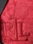 Lauren Ralph Classic Micromink Plush King 108" X 90" Blanket Red. Fixed Price $55.00.
