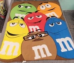 M&ms World Fleece Throw Blanket Mars Chocolate Candy Characters 50"X60". Fixed Price $23.94.