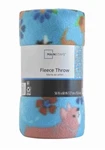 Mainstays Fleece Throw Blanket 50"X 60" With Cute Dog Print. Fixed Price $7.00.