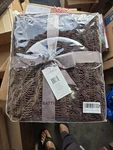 Battilo Brown Cable Knit Throw Blankets For Couch, Super Soft Warm Cozy Decorati. Fixed Price $27.99.