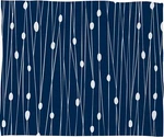 Deny Designs Heather Dutton Navy Entangled Fleece Throw Blanket, 50 X 60. Fixed Price $53.99.