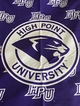 High Point University North Carolina Hpu Blanket Purple White Panther Logo New. Fixed Price $29.99.
