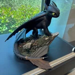 How Train Your Dragon Night Fury Toothless Master Craft Table Top Statue. Fixed Price $458.85.