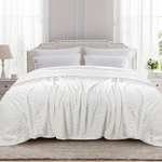 Toonow Fleece Bed Blanket Queen Size 90X90 Inches , Super Soft Fluffy Fuzzy P.... Fixed Price $77.81.