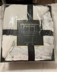 Faux Fur Oversized Throw Blanket Snow Leopard Gray Christian Siriano Nib. Fixed Price $38.99.