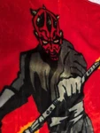 Vtg 90S Star Wars Darth Maul Plush Blanket Northwest Company Red Soft 50X60". Fixed Price $79.98.