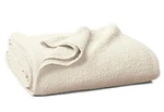 Coyuchi Cascade Matelass Organic Cotton Full / Queen Blanket In Undyed. Fixed Price $225.00.
