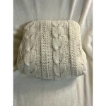 Cannon Cable Knit Texture Sweater Throw Blanket Accents Cream Color. Fixed Price $36.99.