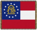 Simply Home Flag Of Georgia Afghan Throw Blanket 50" X 60" Brand New. Fixed Price $39.89.