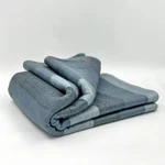 Soft & Warm Gray Striped Alpaca Llama Wool Blanket Throw Queen. Fixed Price $79.95.