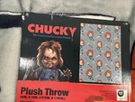 Jay Franco Chucky Plush Throw Blanket 50 X 70 Gray Machine Washable. Fixed Price $35.29.