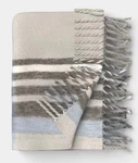 Threshold Woven Plaid Throw Blanket 50 X60 Gray White Blue. Fixed Price $18.89.