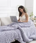 Clootess Chunky Blanket Knitted Throw Crochet Chenille Yarn Woven For Bed. Fixed Price $59.99.