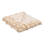 Cream Poms Throw Blanket Primitives By Kathy. Fixed Price $44.95.