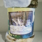 American Heritage Collections Wolves Royal Plush Raschel Throw 50"X 60" Blanket. Fixed Price $21.00.