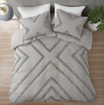Urban Habitat Full/queen Jasper Cotton Chenille Duvet Cover Set Gray. Fixed Price $68.00.