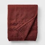 Bobble Striped Knit Throw Blanket Red - Threshold Designed With Studio Mcgee New. Fixed Price $32.99.