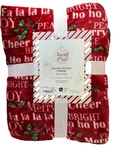 North Pole Trading Co. Christmas/holiday Throw Blanket Fleece Plush 50 X 60. Fixed Price $21.20.