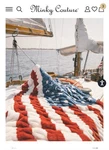 Minky Couture American Flag Designer Blanket Luxury Throw Patriotic 50X83. Fixed Price $235.00.