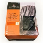 Cuddl Duds Plush Heated Throw Electric Blanket 50X60 Gray Kohls Remote Control. Fixed Price $40.00.
