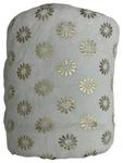 The Big One Oversized Ivory & Gold Foil Geo Microplush Throw Blanket - 5FT X 6FT. Fixed Price $31.88.