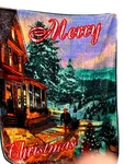 Christmas Fleece Blanket Holiday Throw Country Northwest Patrick Reid Brien. Fixed Price $10.00.