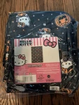 Hello Kitty Blanket Halloween Pumpkins Ghost Silk Touch Throw 50X70 Black Plush. Fixed Price $30.99.